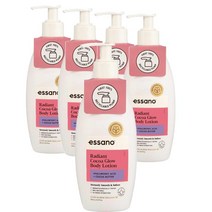 뉴질랜드 에싸노 Essano Body Lotion 레디언트 코코아 글로우 바디로션 360ml, 5팩