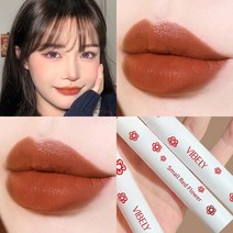 매트리스 에어매트 VIBELY 플라워 에어 벨벳 립 글레이즈 립스틱 메이크업 매트 텍스처 방수 땀 방지 풍부, 03 TG249_01 전체 크기