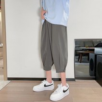 캐주얼바지 KZ403P30 제한함 48 봄가을 얇은 무릎넘어 6부팬츠 트렌드 4995822326