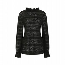 (JJ지고트) 기모 펀칭 레이스 블라우스 GMCP0BLW2