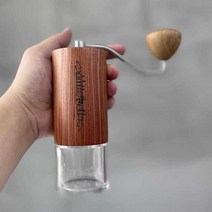 무선 수동 커피글라인더 드롱기 휴대용 가정용 원두 분쇄기, 상세 페이지 참고, 젖빛 녹색