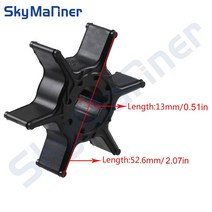 ATV 보트 부품 호환 워터 펌프 임펠러 63v-44352-00 63v-44352-01-00 63v-44352-01 for yamaha 선외기 모터 9.9hp 15hp 20hp, 없음