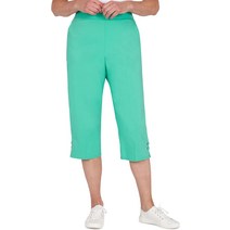 크롭 팬츠 카프리 Alfred Dunner 여성 쁘띠 그로밋 카프카프리