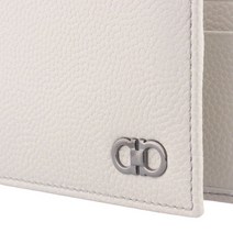 페라가모 [FERRAGAMO] 남성 간치니 반지갑 66 9857 0677409 CHALK