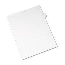 Avery Individual Legal Exhibit Dividers Allstate Style G Side Tab 8.5 x 11 inches Pack of 25 (8, 1