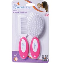 유아안전빗 헤어브러쉬 디럭스 아기머리빗세트 핑크