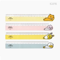 카카오프렌즈 15cm 자 / 캐릭터 랜덤/ 498848 / 방안자 / 직자 / 눈금자, 라이언