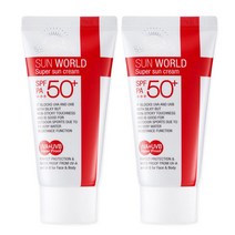 썬월드 수퍼 썬크림 워터프루프 50ml 2개