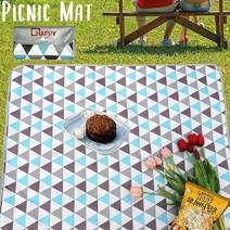 국산 핸드메이드 가방 일체형 양면 방수 1인용 돗자리 피크닉 매트 키즈 유아 초등학생 소풍 나들이 여행 공원 캠핑 낚시 등산 산악회 야회활동 현장체험 한강 봄나들이, 가방 일체형 양면방수 1인용 피크닉 매트, 10 북유럽 삼각 연하늘