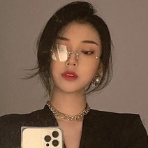 urkoteer 무테안경 여성 평광경 메탈테 안경 cx-486