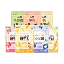 [루솔] 자연그대로 동결건조 과일칩 7종 10팩 골고루세트, 필수선택:딸기칩10팩
