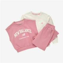 뉴발란스키즈 뉴발란스키즈 ESSENTIAL 여아 3PCS 크롭조끼 셋업(NK9YD1151G)
