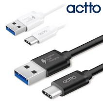 안드로이드오토 USB 3.1 Gen2 C타입 고속 충전 데이터 케이블, 블랙