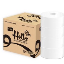 헬로 천연펄프 리비 점보롤 300m x 16롤, 1box