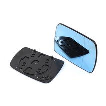 블라인드 우드 창문 스크린BMW X5 E53 99-06 용 왼쪽/오른쪽 문 윙 미러 유리 가열 블라인드 방지