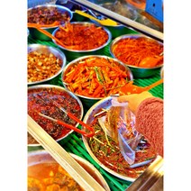 [죽도시장] 37년 전통 반찬 맛집 된장고추 된장콩잎 콩잎물김치 양념 단풍콩잎 밥식해 진저리 무침, 된장고추(350g), 350g, 1개