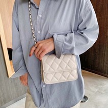 사선 퀼팅 체인 크로스백 여성 심플 여자 기본 가방 데일리 스러운 예쁜