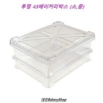 대풍BakeryShop 투명 43베이커리박스 400*300 ( PP 숙성 도우박스 보관통 무독성), 43베이커리박스(중), 1개