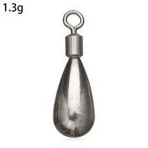 텅스텐 싱커 낚시 웨이트 배스 후크 커넥터 라인 태클 1 개, 3.1.3g