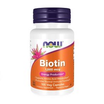 나우푸드 비오틴 1000 mcg 100 베지캡슐, 3병, 100정