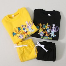 아동 포켓 상하세트 주니어 긴팔 겨울 기모 레이어드 상하복