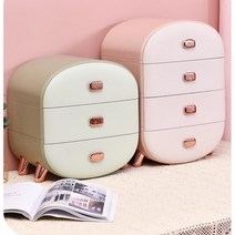 라엘 플라스틱 서랍장 속옷정리함 미니서랍장 칸막이 정리함 다용도 수납함, 핑크, 5.럭셔리4단, 1개