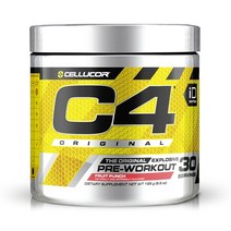 Cellucor C4 부스터 오리지널 헬스 프리워크아웃 후르츠펀치 30 서빙 195 g, 195g, 1개