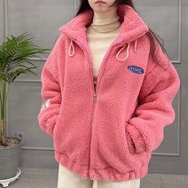 [세인트이브] 908 빅사이즈 캐주얼스타일 뽀글이집업