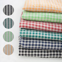 [대폭]퓨어린넨-바이오워싱 유럽풍체크&스트라이프 10종, 오렌지ST(j2394-s)