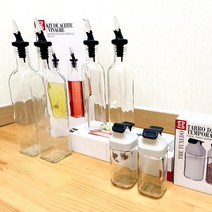 시노글라스 신형 사각 오일병 2P세트 소스통 간장병 양념통 기름병 조미료통, 오일병500ml 1세트, 2개