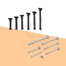 P카바볼트 P-COVER 지지대 나비너트 포함 전사이즈, 아이보리(Ivory), P카바볼트-80, 1개
