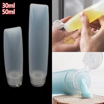 50ml 튜브형 반투명 케이스 오일 크림용기 화장품공병 미니병 튜브짜개 플라스틱통 화장품공병 오일병 공병, 기본