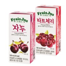 일화 프레주 드링크 190ml 자두 24팩+타트체리 24팩, 48팩