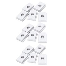15Pcs M8 T트랙 슬라이더 슬라이딩 너트 알루미늄 합금 T 슬롯 너트 목공 도구 지그 스크류 슬롯 패스너, 01 silver