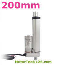 200mm 스트로크 1600N 160KG 부하 용량 고속 12V 24V DC 전기 선형 액추에이터, 20mm s 500N