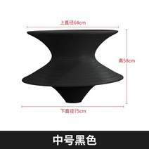 팽이의자 회전 인천공항 스핀체어 호텔 시선집중 스핀 인테리어체어, 블랙(중/64x58x75cm)