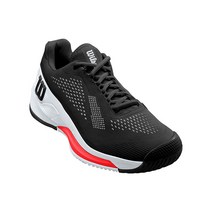 RUSH PRO 4.0 윌슨테니스화 BK WHITE POPPY RED