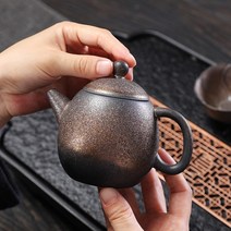도자기 향 도자기 색 일본 고대 아침 주전자 용 계란 냄비, 마블드래곤 계란냄비(안전포장) - 상세페이지 참조