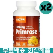 자로우 감마리놀렌산 달맞이꽃 종자유 GLA 재로우 포뮬러스 저온압착 핵산 프리 1300mg 소프트젤 60정 X 2팩