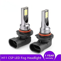 원격 시동 경보기 2pcs H8 Led 9005 Car CSP LED Fog Headlight Bulbs 6000K White Auto Lamp Day Running, 01 6000K_05 9006/hb4