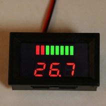 배터리 감지기 테스터 dc 12v-72v 납산 디지털 용량 표시기 충전 전압계 호환, 없음