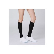 여성 UV 자외선차단 골프 니삭스 양말 블랙 2매