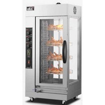 전기 통닭 구이 기계 치킨 오븐 회전식 오리 로스트 훈제, 구운 닭 다리 (열기 순환 없음) 접시 1개