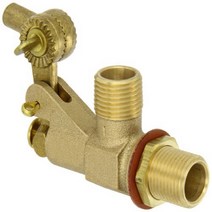Robert Manufacturing R700L Series Bob Red Brass Tank Wall Mounted Bulkhead Float Valve with Locknut, 1, 1/2
