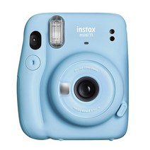핑크 블루 그레이 퍼플 fujifilm mini 11 옵션 20매 mini 화이트 + 케이스 + 앨범 + 액세서리 세트, 하늘색, with20film 가방 키트