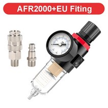 수분분리기 에어 레귤레이터 Afr 2000 1 4 공압 필터 AFR2000 공기 주입기 수분 분리기 압력 조절기 오일 물 187225, AFR-2000 w EU(SMPM)