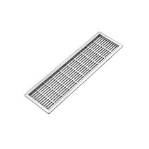 ABS 벤트 그릴 주방 침실 캐비닛 찬장 창고 플린트-220X59 Mm 환기 커버 220*59mm 액세서리, 02 white