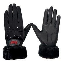 겨울 방한 골프장갑 보온 니트 보아털 동계 장갑, 남성용