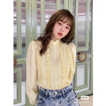 김비서블라우스 왕리본 벌룬 블라우스 곱창 봄 여름 4 5 월 결혼식 하객룩