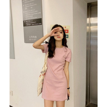 청순 날씬핏 데일리 반팔 원피스 5컬러